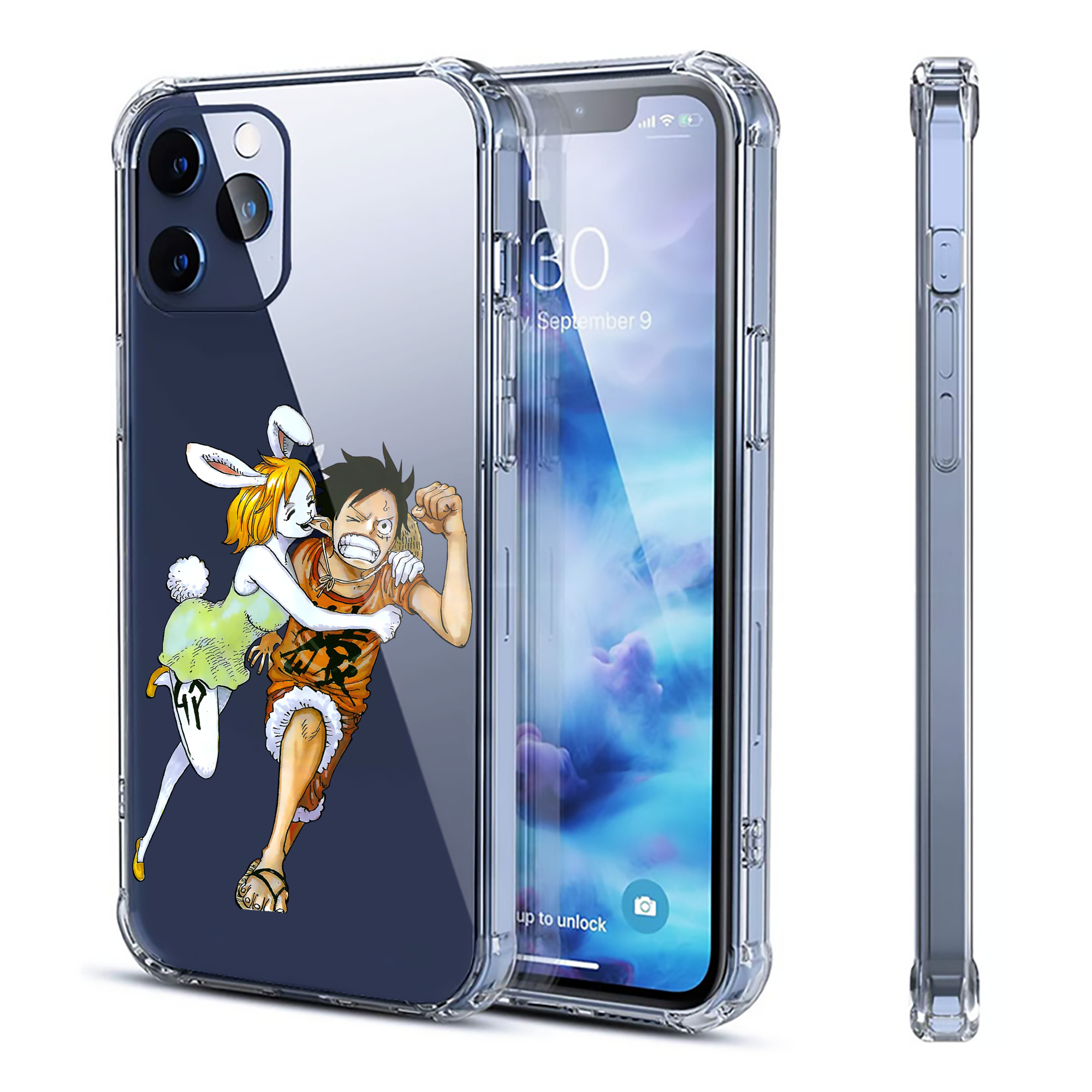 （画像用） ワンピース モンキー・D・ルフィ ONE PIECE Monkey D. Luffy 【iPhone 12シリーズ対応】透明スマホケース（クリアソフトケース）